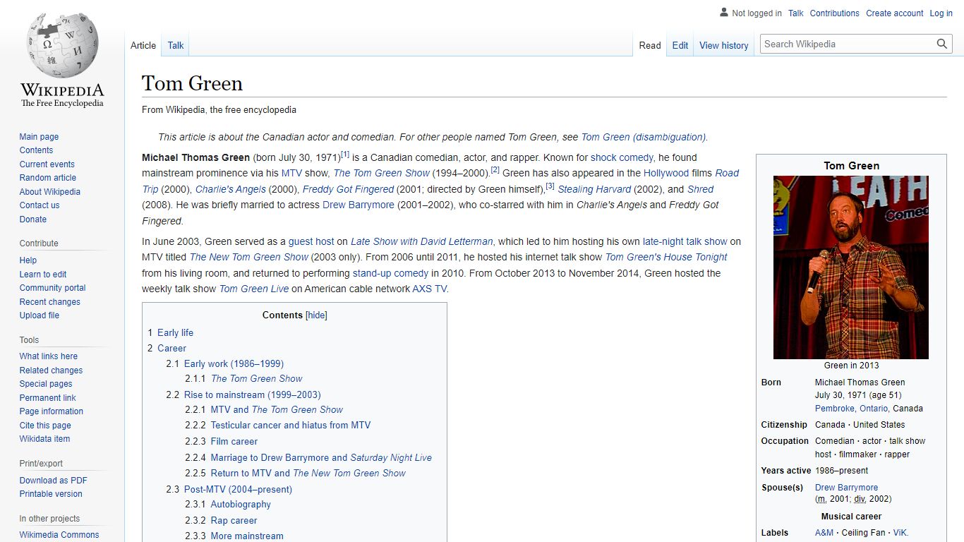 Tom Green - Wikipedia